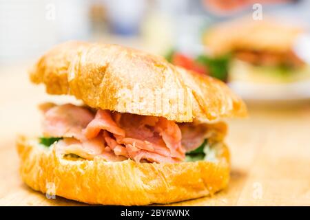 Lox delight sandwich Stock Photo