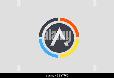 yellow orange blue S alphabet letter logo for business and company with ...