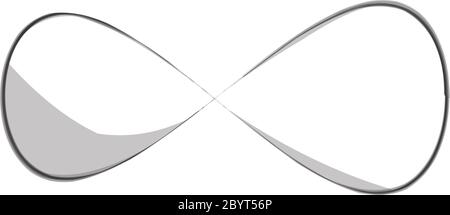 Infinity symbol of multiple thin black lines. Concept of infinite ...