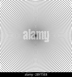 Grey concentric rings. Epicenter theme. Simple flat vector illustration. Stock Vector