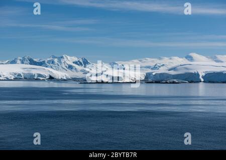 Wilhelmina Bay on the west coast of Graham Land on the Antarctic ...