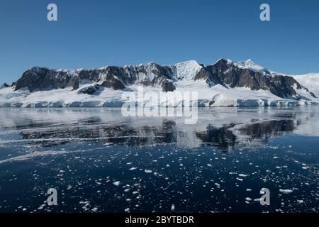 Wilhelmina Bay on the west coast of Graham Land on the Antarctic ...