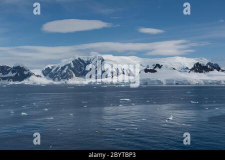 Wilhelmina Bay on the west coast of Graham Land on the Antarctic ...