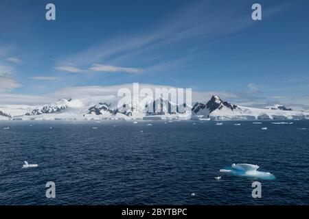 Wilhelmina Bay on the west coast of Graham Land on the Antarctic ...