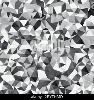 Shades of grey low poly background. Geometric vector illustration mosaic made of triangles. Stock Vector