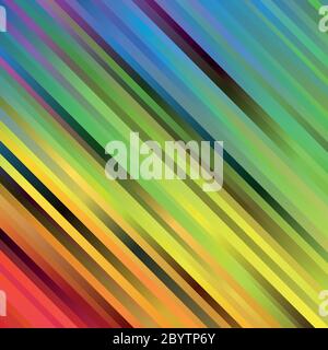 Rainbow spectrum background of blurred diagonal stripes. Abstract vector backdrop. Stock Vector
