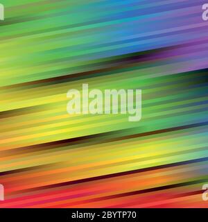 Rainbow spectrum background of blurred slanting stripes. Abstract vector backdrop. Stock Vector