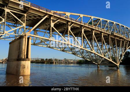 Texas Street Bridge, Shreveport, Louisiana, USA Stock Photo