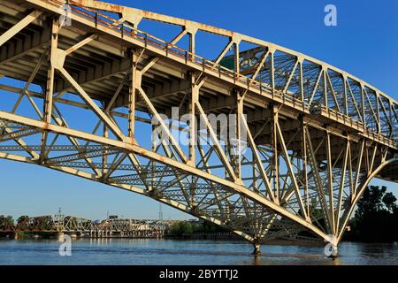 Texas Street Bridge, Shreveport, Louisiana, USA Stock Photo