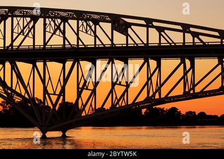 Texas Street Bridge, Shreveport, Louisiana, USA Stock Photo