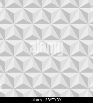 3D triangular, or tetrahedron, pyramids. Seamless vector pattern background Stock Vector