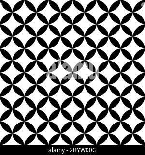 Geometrical signs - circles and squares. High contrast retro