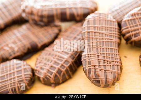 Chocolate covered Nutter Butters Stock Photo