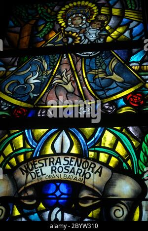 Stained Glass Windows In Manila Cathedral, Intramuros, Philippines ...