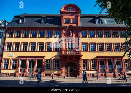 University of Heidelberg - Altstadt Campus in the city center - HEIDELBERG, GERMANY - MAY 28, 2020 Stock Photo