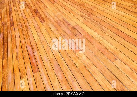 Aged wooden parquet boards to the outside, real background. Stock Photo
