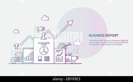 chart document data report concept for business statistics, investment analysis, planning research and finance audit accounting with paper sheet, hand Stock Vector