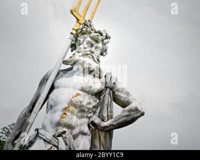 Neptune statue Stock Photo