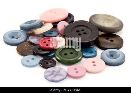 buttons on white Stock Photo