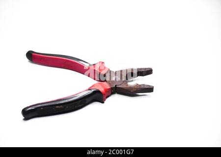 Pliers isolated on white background Stock Photo