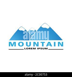 Mountain logo icon graphic. Design template vector Stock Vector