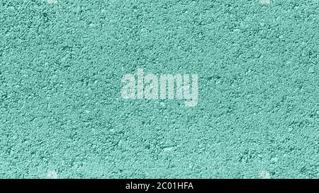 Turquoise Textured cement or concrete wall background. Deep focus. Mock up or template for modern design. Long poster or banner Stock Photo