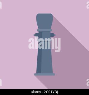 Drinking pillar icon. Flat illustration of drinking pillar vector icon for web design Stock Vector