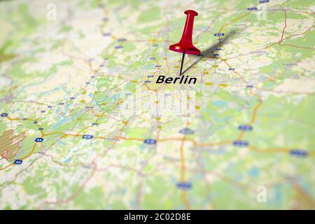 Map Berlin Stock Photo