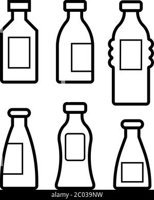 Bottle Icon Vector Illustration Stock Vector