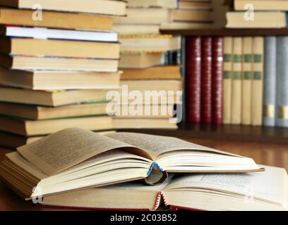 Many old books Stock Photo