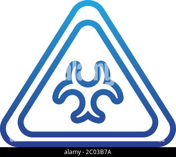 degraded line danger caution warning symbol emblem Stock Vector Image ...