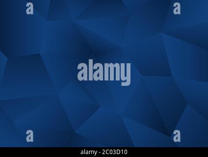 Blue tone low polygon pattern Background, illustration Stock Vector ...