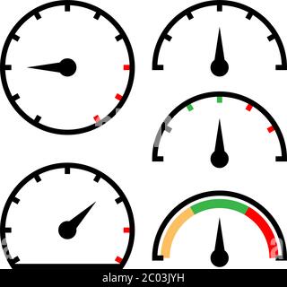 Speedometer Icon Vector Illustration Stock Vector