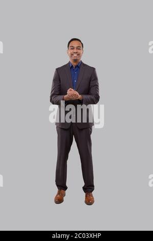 Young business man posing with folded arms - Stock Image - Everypixel