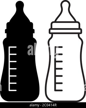 Baby Feeder Bottle Vector Illustration Stock Vector