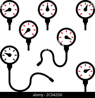 Meter / Gauge Icon Vector Illustration Stock Vector