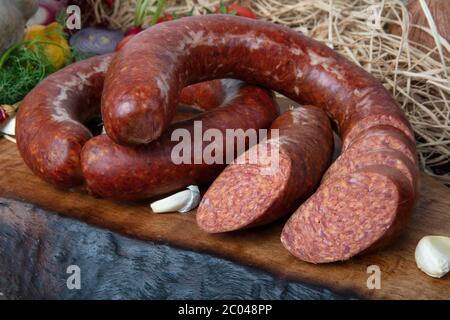 Sugiuc Sausage ( Turkish Sucuk ) concept photo Stock Photo - Alamy