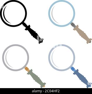 Magnifier Glass Vector Illustration Stock Vector