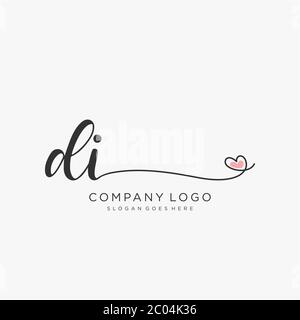 Initial Handwriting Logo Design Circle Beautyful Design Handwritten Logo  Fashion Stock Vector by ©Alcotra 348412752