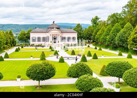 MELK, AUSTRIA - JULY 21, 2019: Baroque Pavilion in Melk Abbey Garden. Melk Austria Stock Photo