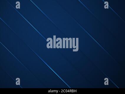 Minimal background overlap layer blue color dark tone design light beam with space for text. vector illustration. Stock Vector