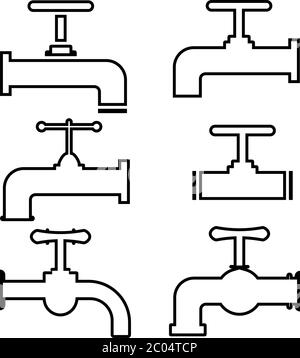 Water tap icon vector illustration Stock Vector Image & Art - Alamy