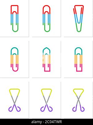 Paper Clip Vector Illustration Stock Vector