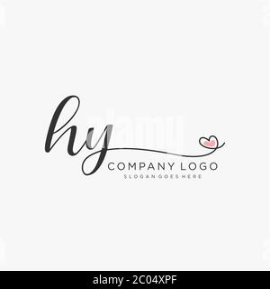 Initial Handwriting Logo Design Circle Beautyful Design Handwritten Logo  Fashion Stock Vector by ©Alcotra 348412752