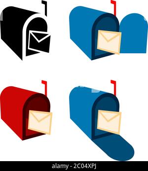 Mailbox Icon Vector Illustration Stock Vector