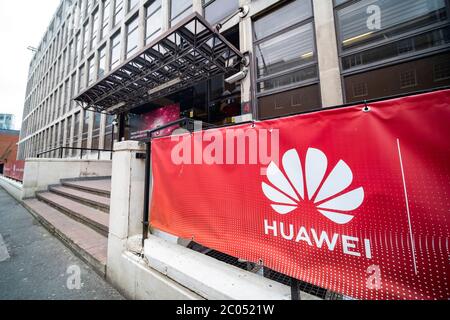 LONDON- JUNE, 2020: Huawei Research and Development  in the City of London- Chinese multinational technology company Stock Photo