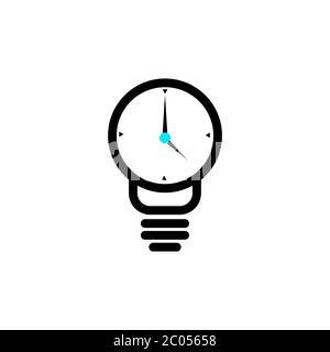 clock idea vector design template illustration Stock Vector