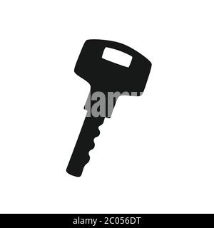 Key symbol isolated on white background Stock Vector
