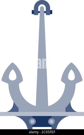 Ship anchor vector icon flat isolated Stock Vector