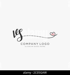 Initial Handwriting Logo Design Circle Beautyful Design Handwritten Logo  Fashion Stock Vector by ©Alcotra 348412752